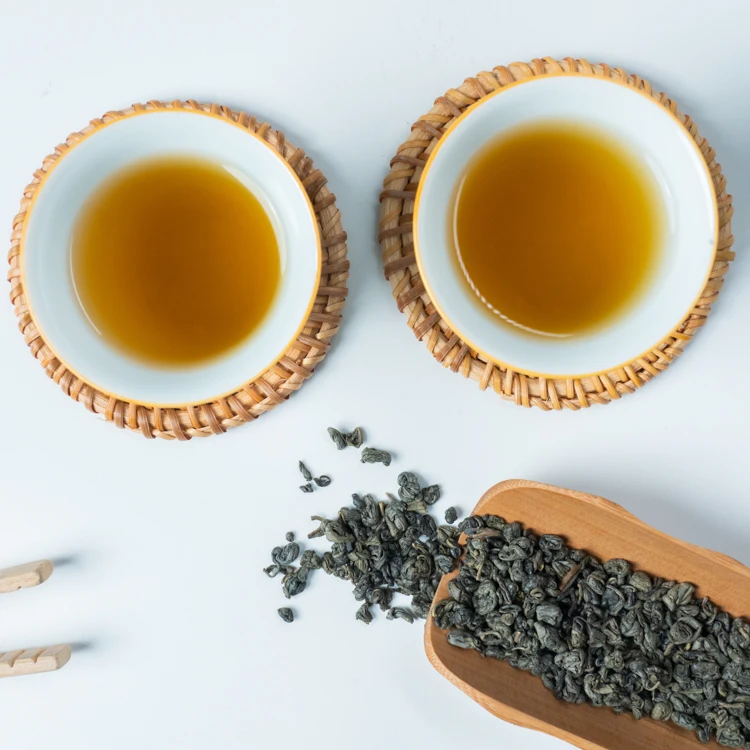 Handmade Organic Green Tea China Slimming Freshly Superior Gunpowder  Handmade Tea Jade Pearl Vacuum Pack