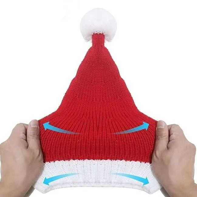 Fashion Adults Party Colorful Winter Parent-Child Gorras Santa Knitted Hat For Kids Crazy Christmas Hats