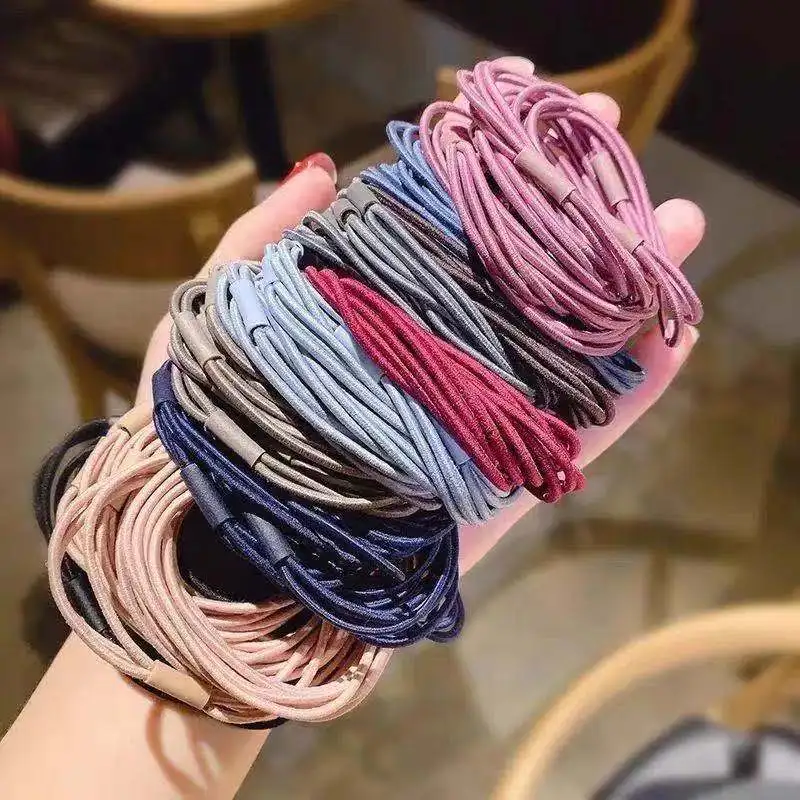 Factory Wholesale Lots of Colorful Hair Bands for Children Kids Women Girls Hair Elastic Rubber Ties Accessories