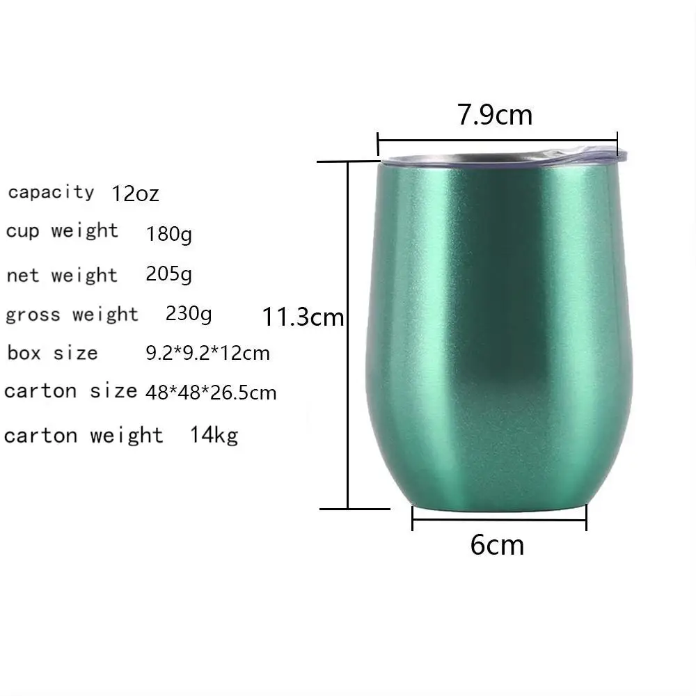 
Изолированные Кружки 12 унций, стакан для вина из нержавеющей стали, кофейные чашки с крышкой, Пользовательский логотип 