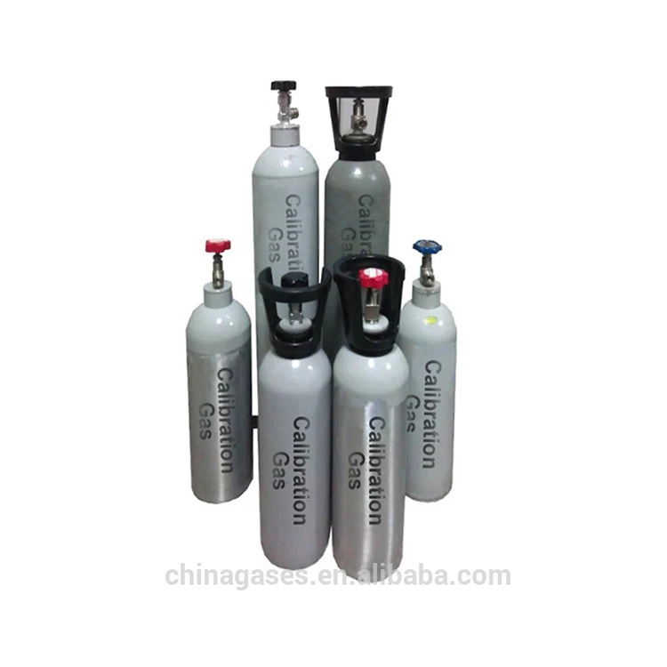 ppm carbon monoxide calibration gas with aluminium cylinder