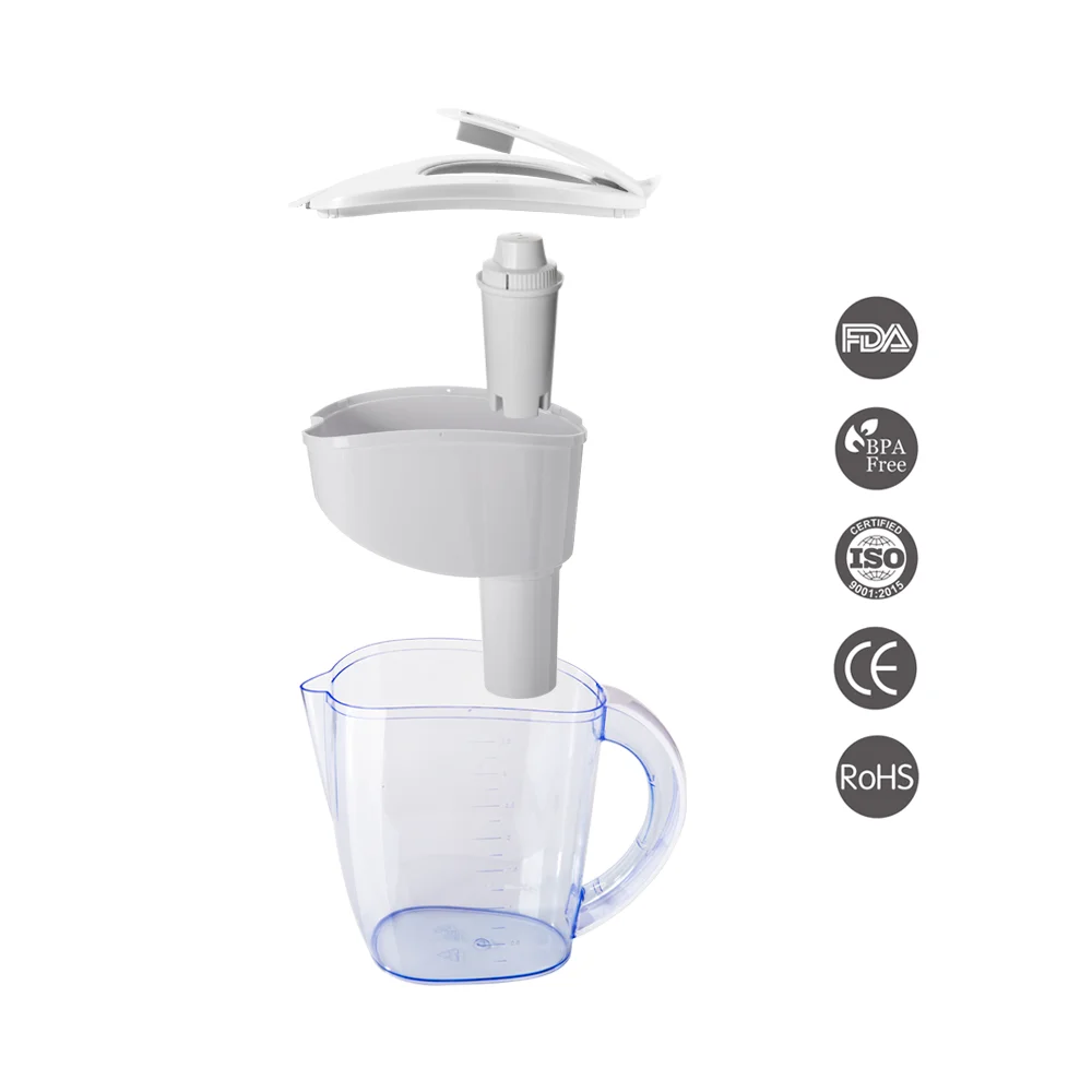 Best Alkaline pitcher inside with 1pc of alkaline pitcher filter replacement cartridge