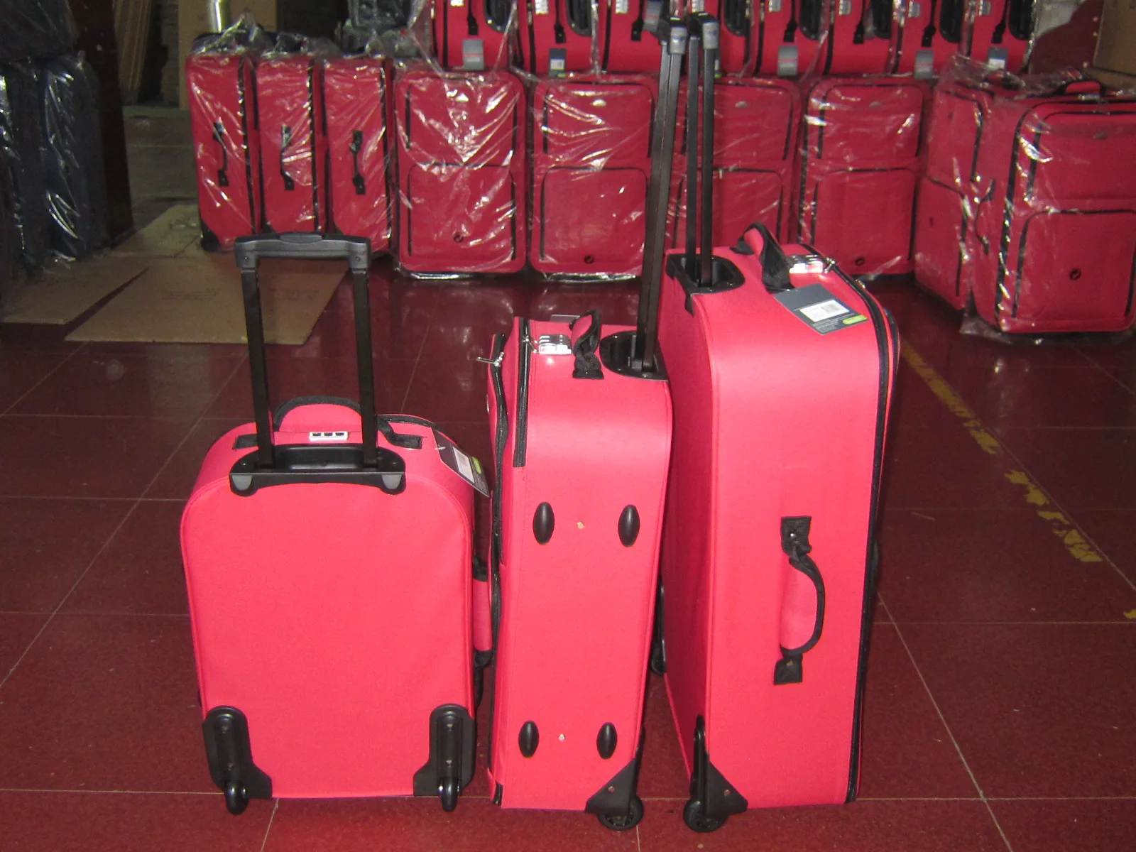 China Luggage Factory Supply Cheap Promotional 3pcs Eva Trolley Luggage Suitcase Sets