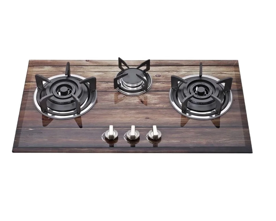 Pakistan market hot sale 3 Burners Gas Stove Built-in Gas Cooking Hob