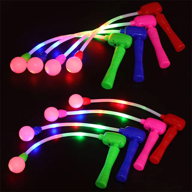 Kids Funny Novelty Handle Stick Toy LED Glow Flash Colourful Music Outdoor Activities Festival Party Game Toys for Children Gift