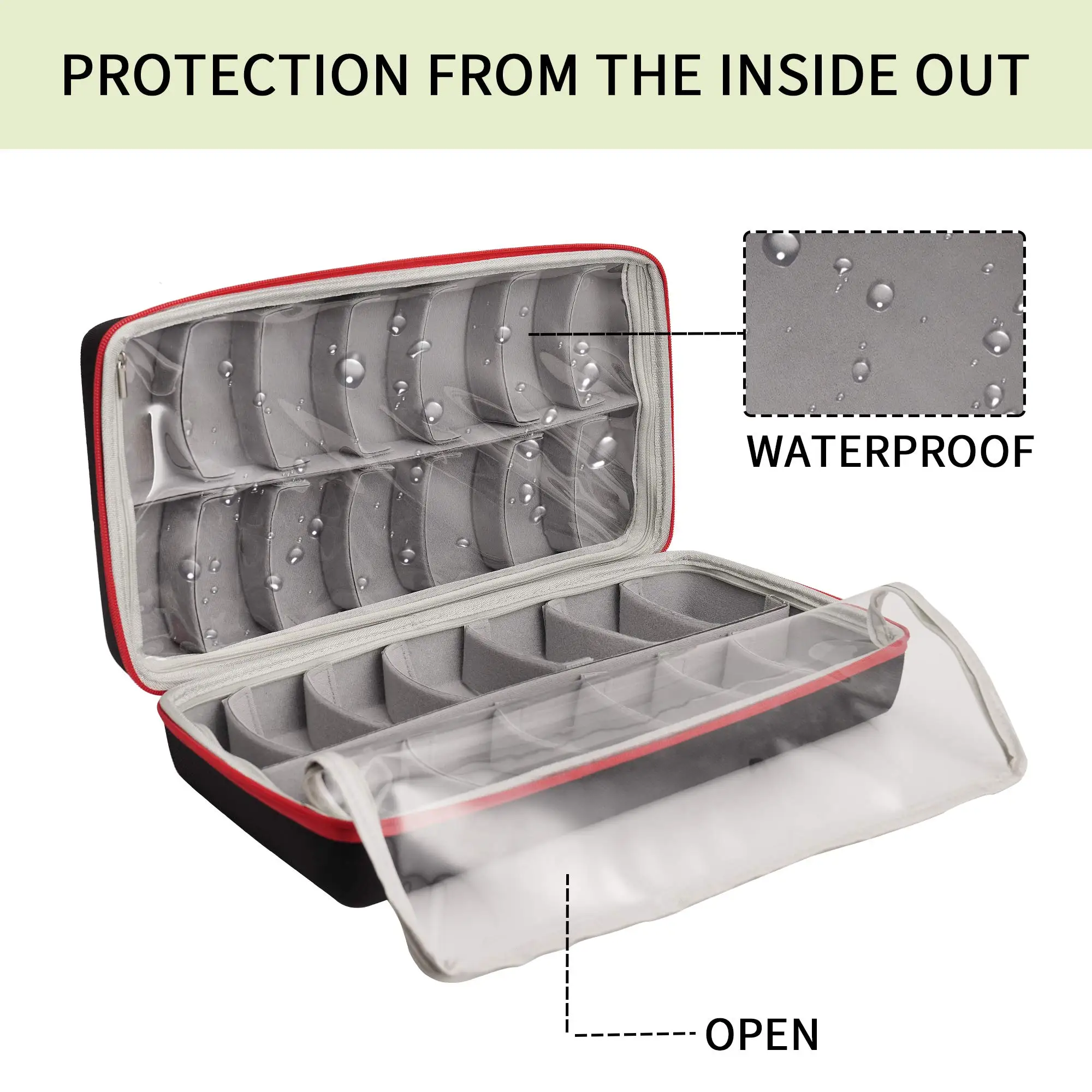Customized Portable Double Storage Hard Eva Case Beyblades Burst Toys EVA Zipper Box Packaging Case