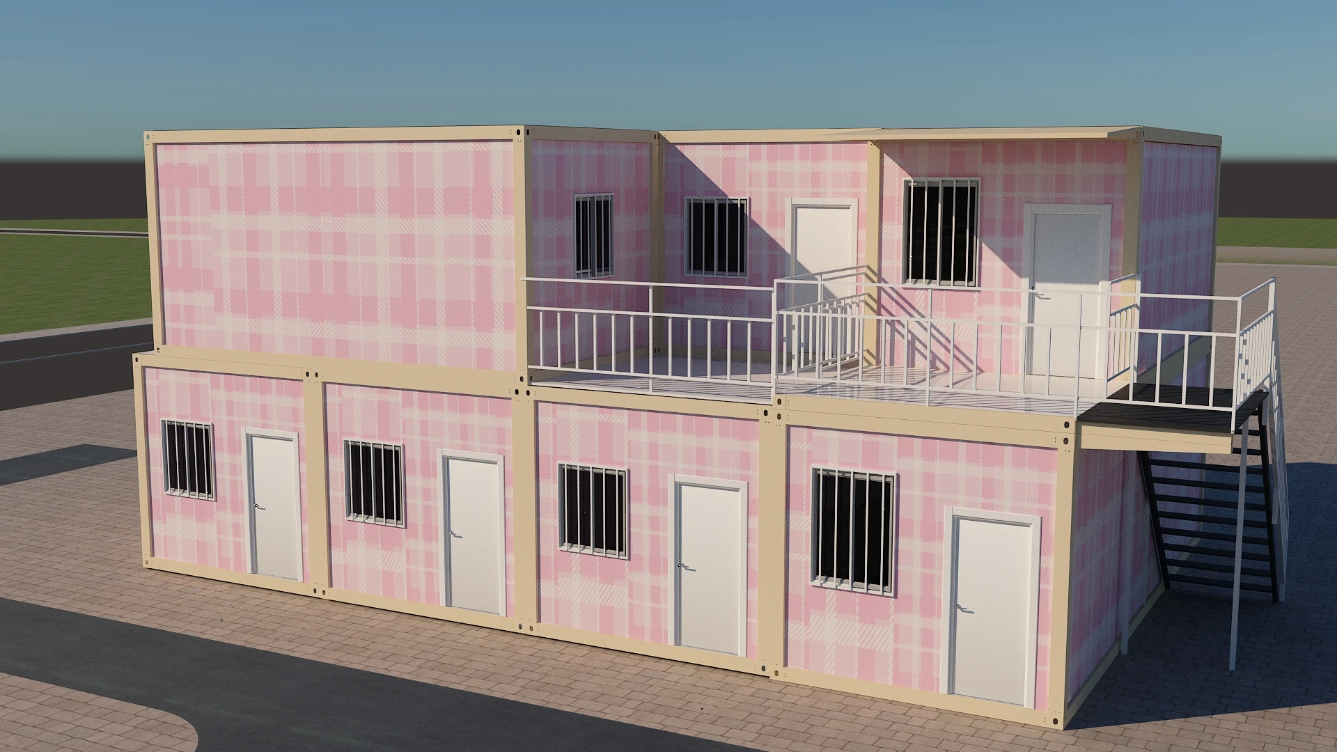 High Quality Pack Shipping Container Two Bedroom Prefab Container House  Garage Storage Foldable Homes