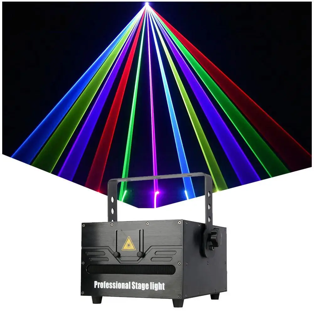 8 Вт Rgb полноцветные анимационные лазерные огни лазерный проектор света для RGB анимации Dj Disco Club Laser