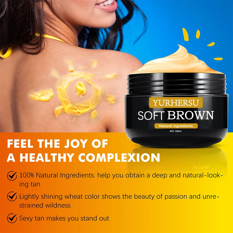 YURHERSU Body Care Organic Sun Tan Cream Self Sunless Tanning Cream
