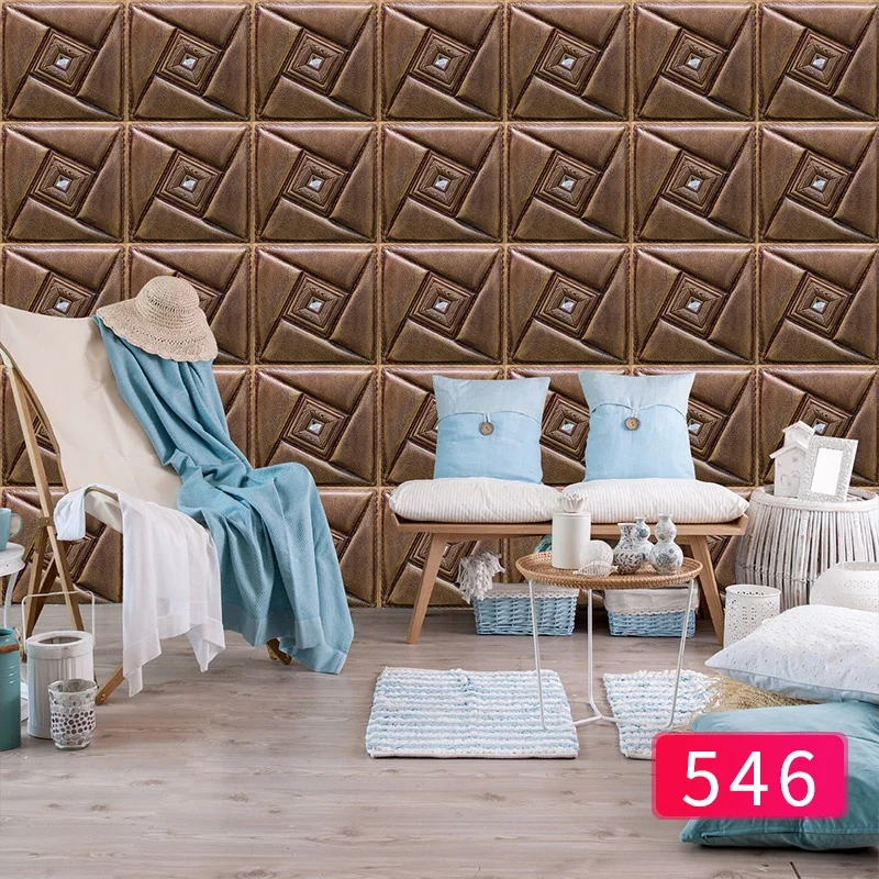 Fireproof Vinyl Wall Sticker for Kitchen Decoration Self Adhesive Wallpaper 3D Wall Sticker for Home Use