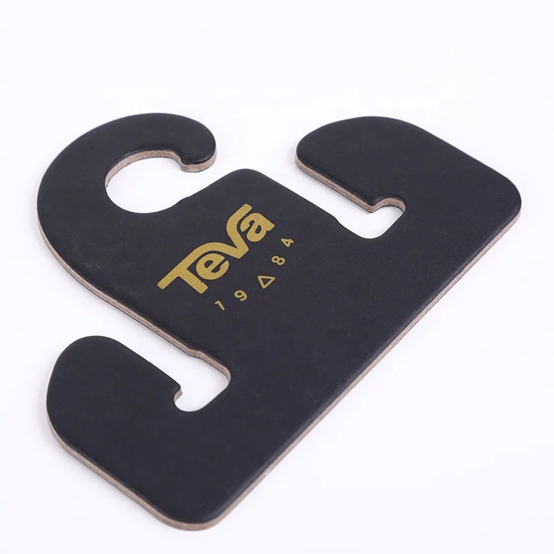 3mm thickness Customized paper cardboard paper card recyclable hangers hooks for retail hanger flip flop display