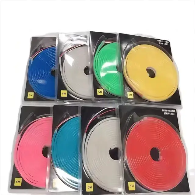 Taicron Lighting Factory Wholesale Neon Light 5 Meter Roll Neon Flex 12v Signs LED Neon Strip Light