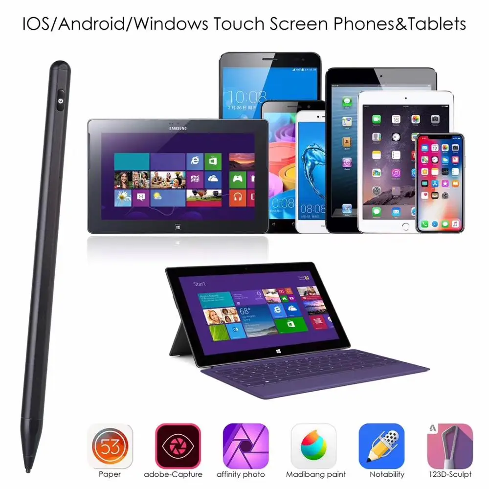 2019 Hot selling Magnetic High Sensitivity and Precision Active Stylus Pen for Touch Screen Devices