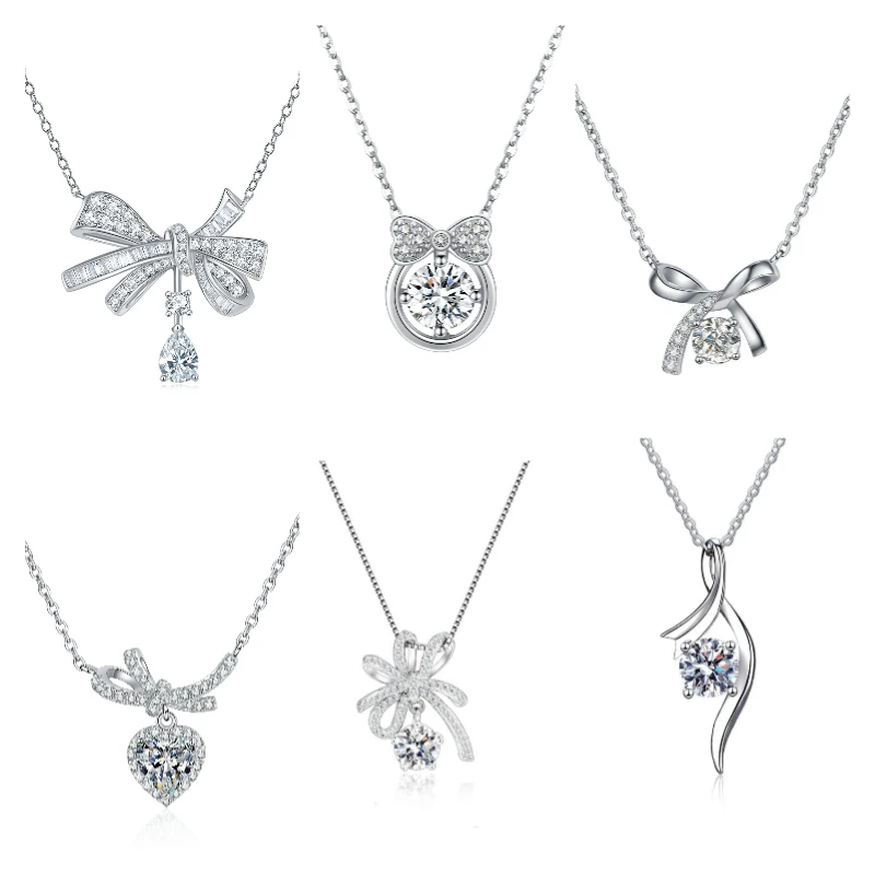 Zircon Diamond Butterfly Charm Pendant Necklace Womens Butterfly Charms Necklace Dainty Butterfly Necklace