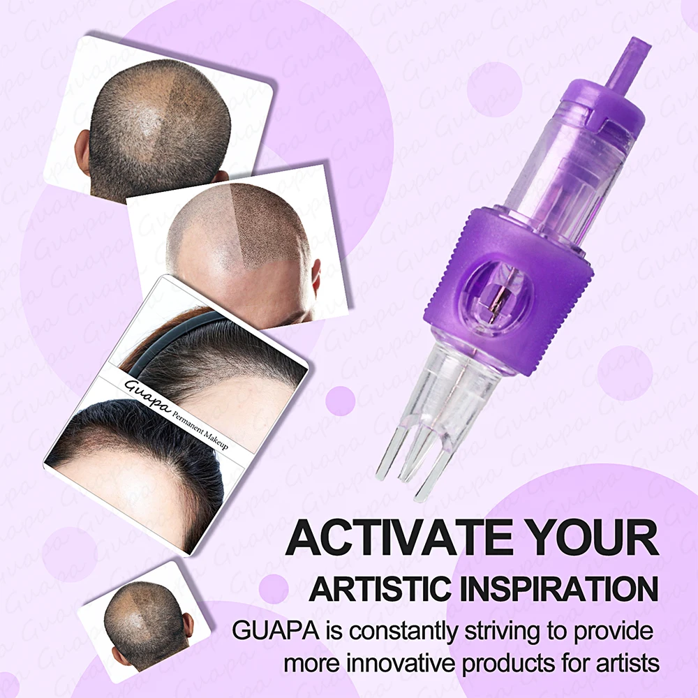 New Arrival Tattoo Needle Cartridge Disposable 1RL 0.30mm Universal Tattoo Needles Holdes for Tattoo SMP Scalp Micropigmentation