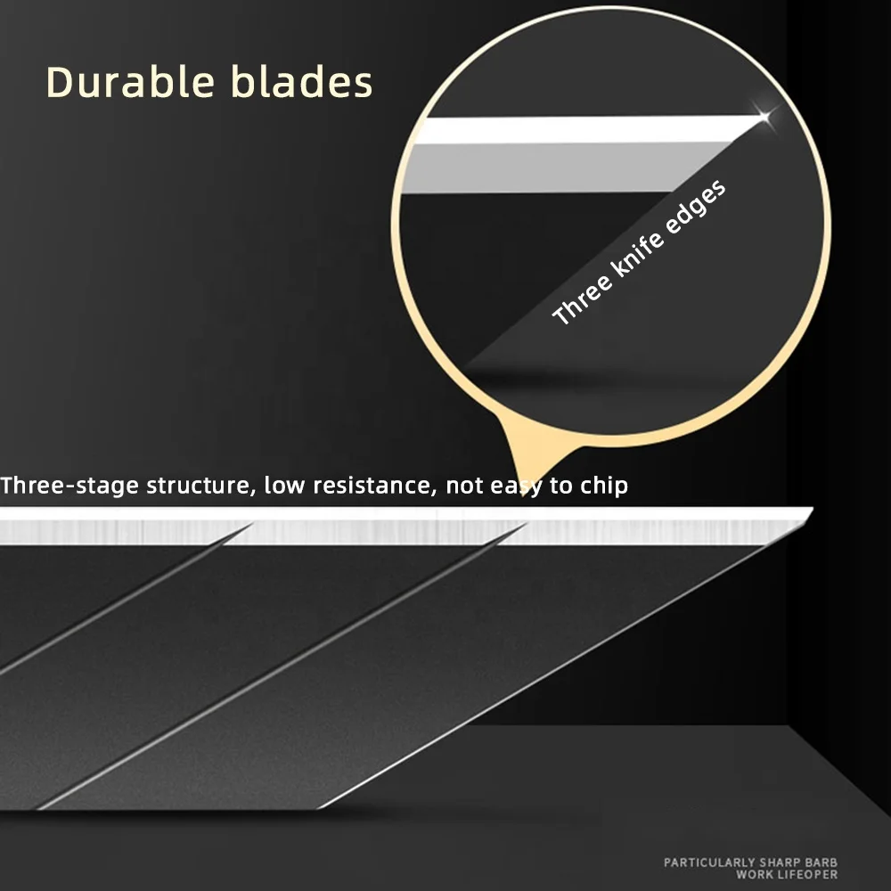 Leather foam cutting utility knife, 9mm blade with automatic locking, stable cutting, easy to use