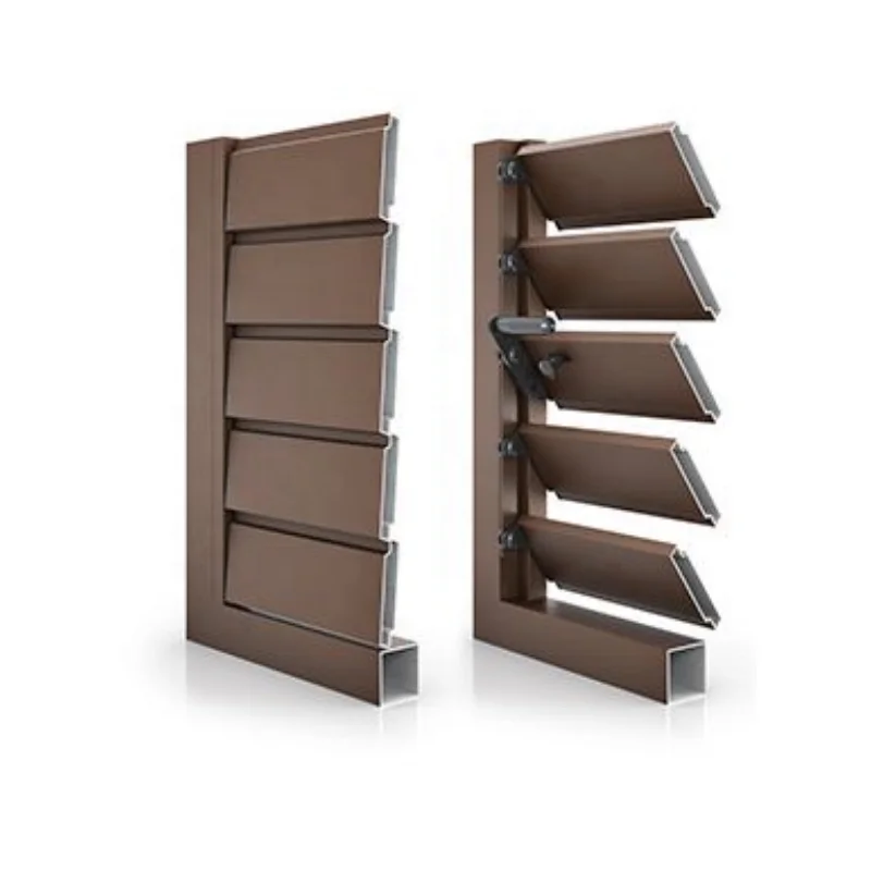 New Architectural Sun Shade Contemporary Sun Louvers Aluminium Extruded Profiles Electric aluminium fire rated door louver