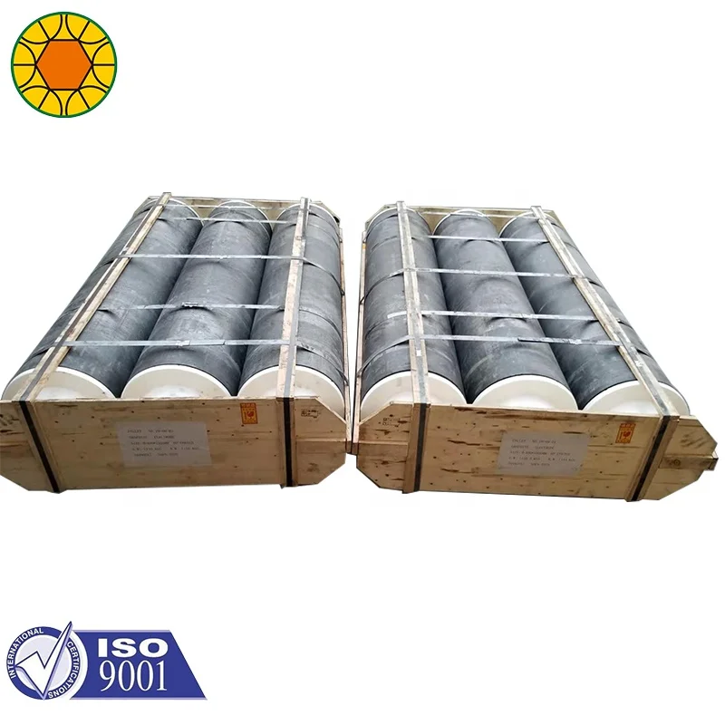 UHP 600mm 600 x2700mm 4 TPI Graphite Electrode with t3/t4 for Steel Making