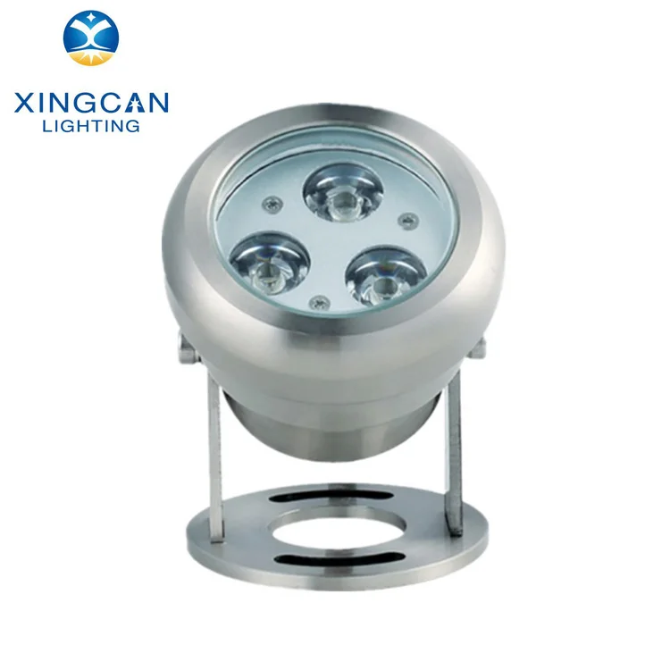 Refined SS304Fountain Underwater Lamp 24v Ip68 Water Fountain Underwater Light Led 3w 6w 9w 12w Ip68 Underwater Led Light Rgb