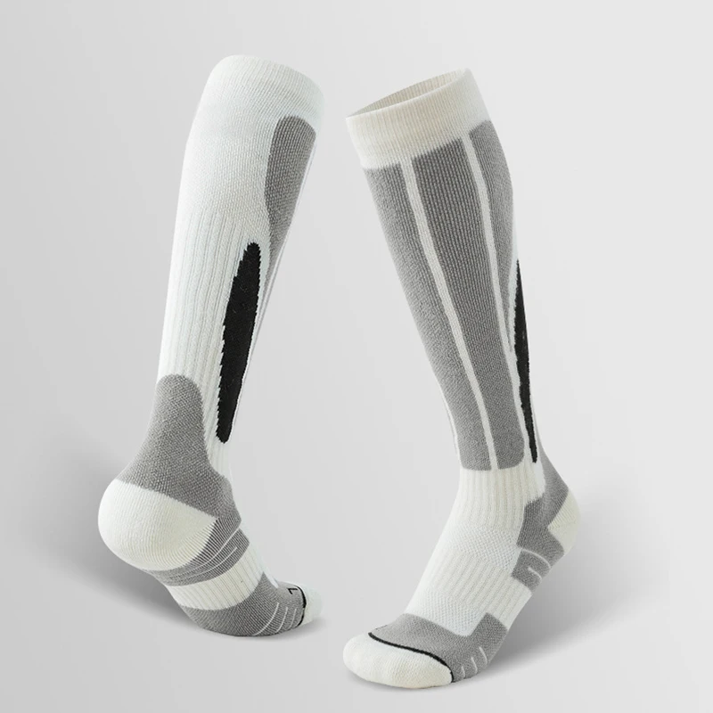 Fashion Design Trekking Thermal Merino Wool Crew Hiking Mens Stripe Work Socks