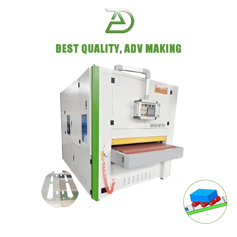 Automatic Metal Sheet Stainless Steel Flat Sheet Deburring Polishing Machine for Remove Dust