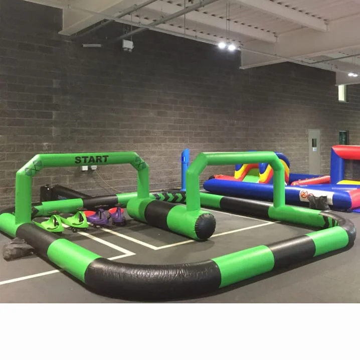 Large 26x20ft Kids Didicar Race Track Inflatable Bumper Car Arena Inflatable Go Karts Race Track For Bumper Car Rental