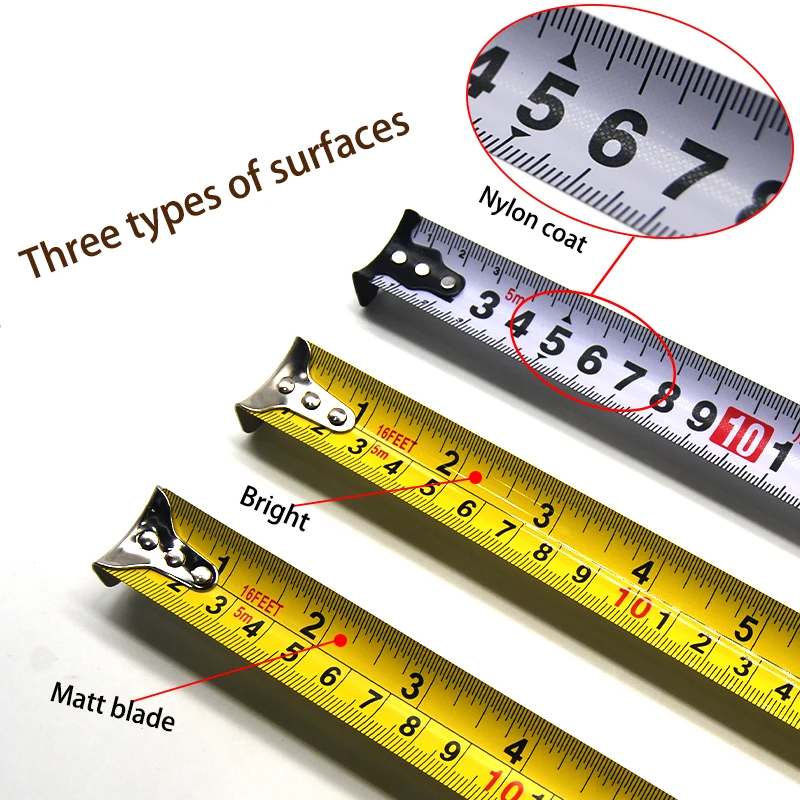 Smart abs plastic metric inch construction ruler custom automatic tape measure with logo
