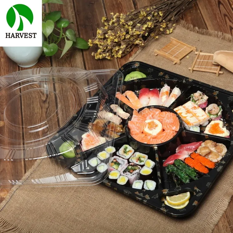 Harvest SR-11 large party food packaging 5-compartments plastic tray