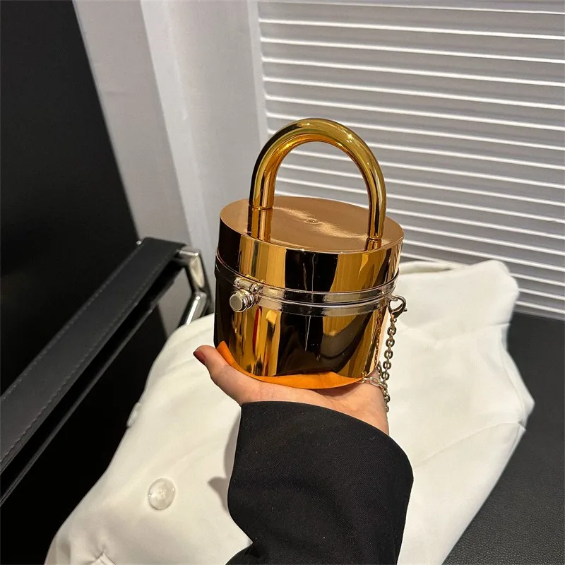 2023 Acrylic Wedding Handbags metal chain sling crossbody bag women dinner clutch bag evening bags luxury design clutch purse