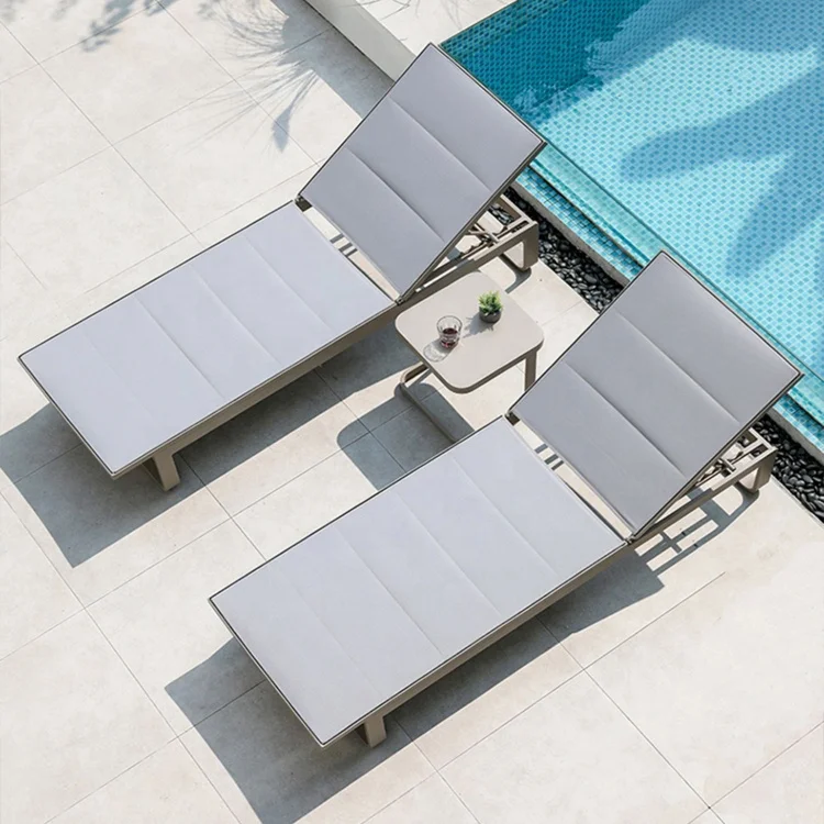 Hotel Villas Outdoor Lounge Chairs Courtyards Balcony Swimming Pools Lounge Daybed Garden Waterproof Beach Chairs