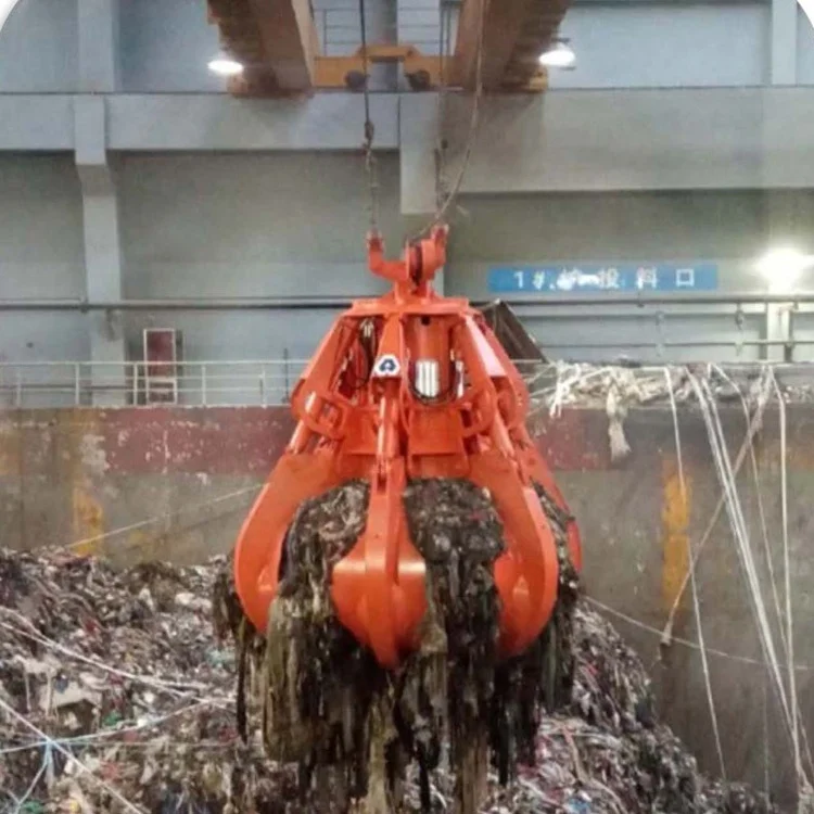 orange peel lotus grab electric hydraulic grapples