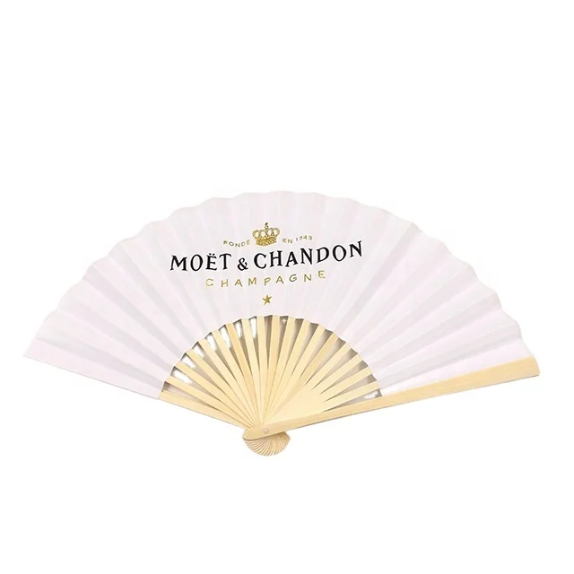 Promotional Gift Summer Portable Custom Printed Folding Logo Bamboo Hand Fan