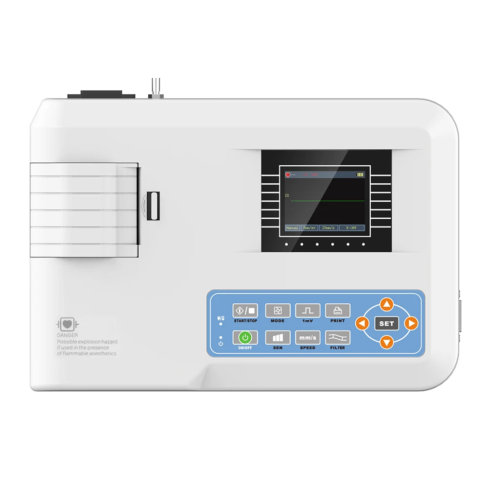 CONTEC ECG100G Portable Multi-language Interface Ecg and Single Channel ECG Machine/EKG Unit