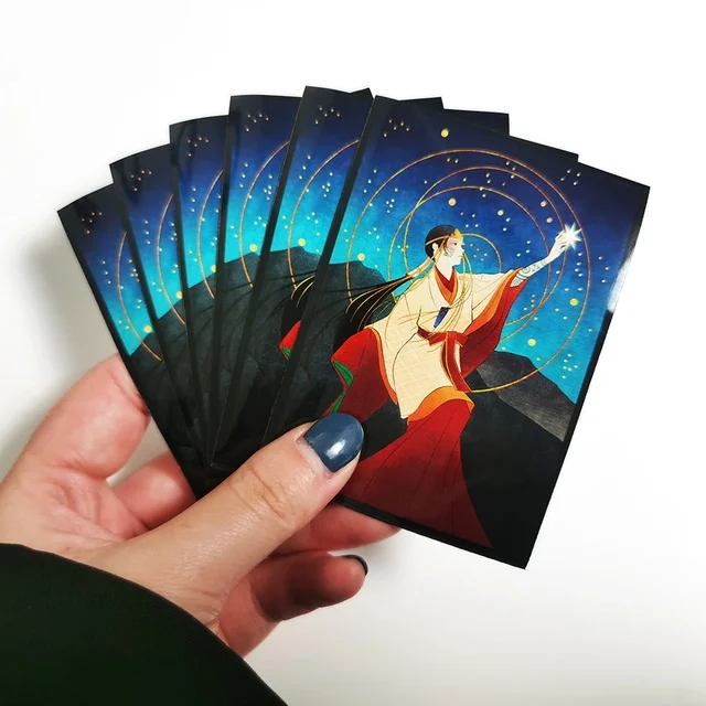 High Quality Premium Pattern Art Printed Design Waterproof Board Tcg Mtg Custom Anime Yugioh Matte Trading Game Card Sleeves