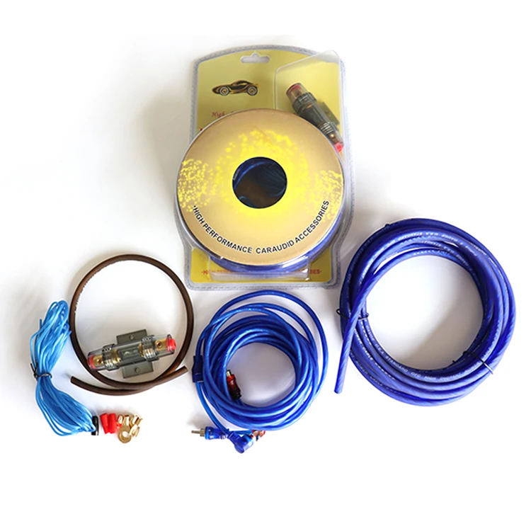 
Wholesale car amplifier cable set 8GA amplifier installation kit car subwoofer amplifier wiring set 