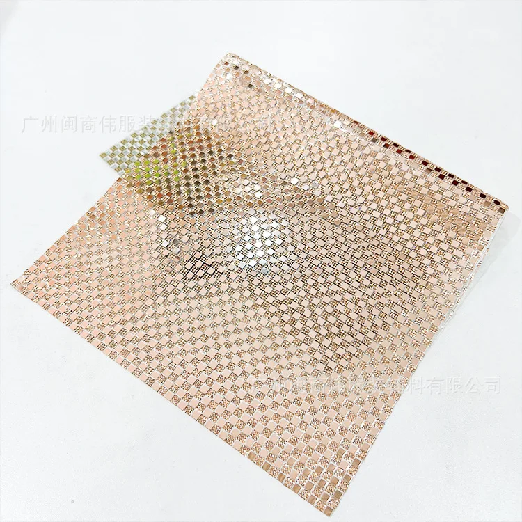 DIY Accessories Self-Adhesive Mesh Stick-on Crystals Metal Laser Sheet Luggage Accessories Rhinestone Patch Diamond Sticker