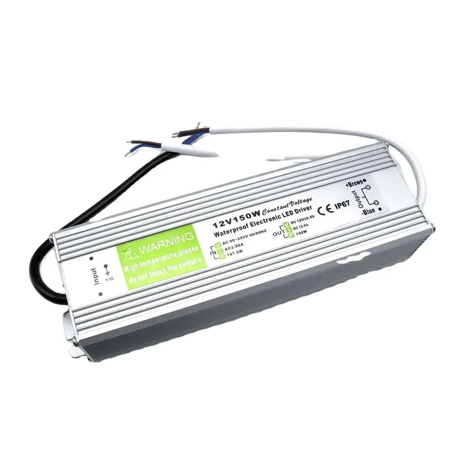 110v/220v ac to dc 12v 24v Waterproof Led Driver IP67 Outdoor Use Switching Power Supply 12v 150watt