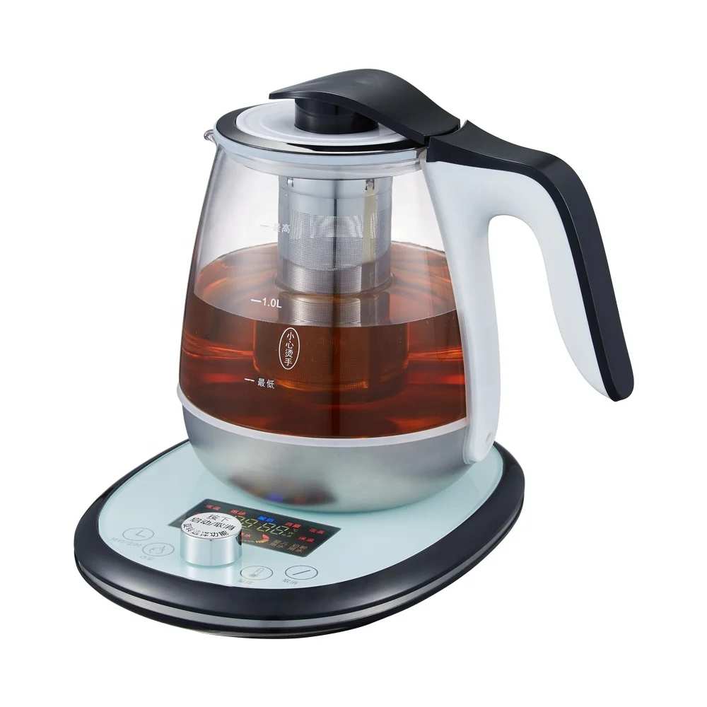 Microcrystalline glass touch screen kettle with tea infuser, multi-function health pot tea kettle with stew pot/Wasserkocher
