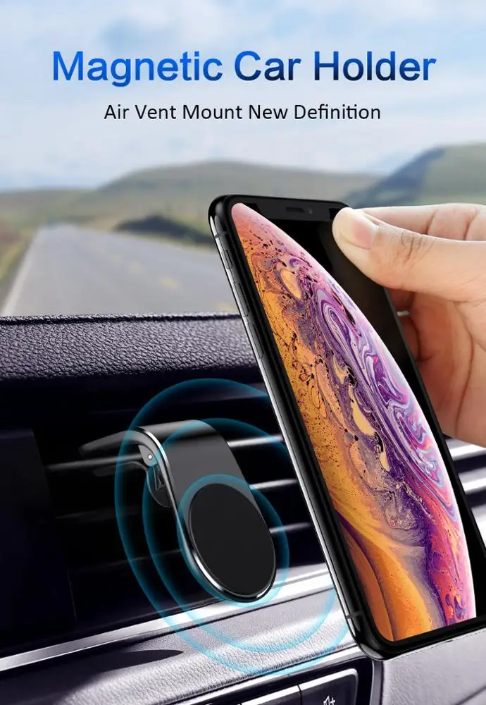 
Hot Selling Magnetic Car Mount Air Vent Phone Holder High Quality Magnet Design 