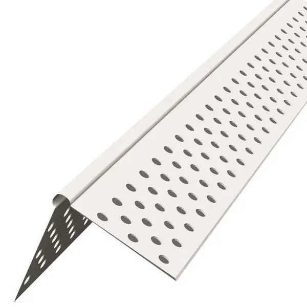 2.7m PVC Corner Bead with Fiberglass Mesh