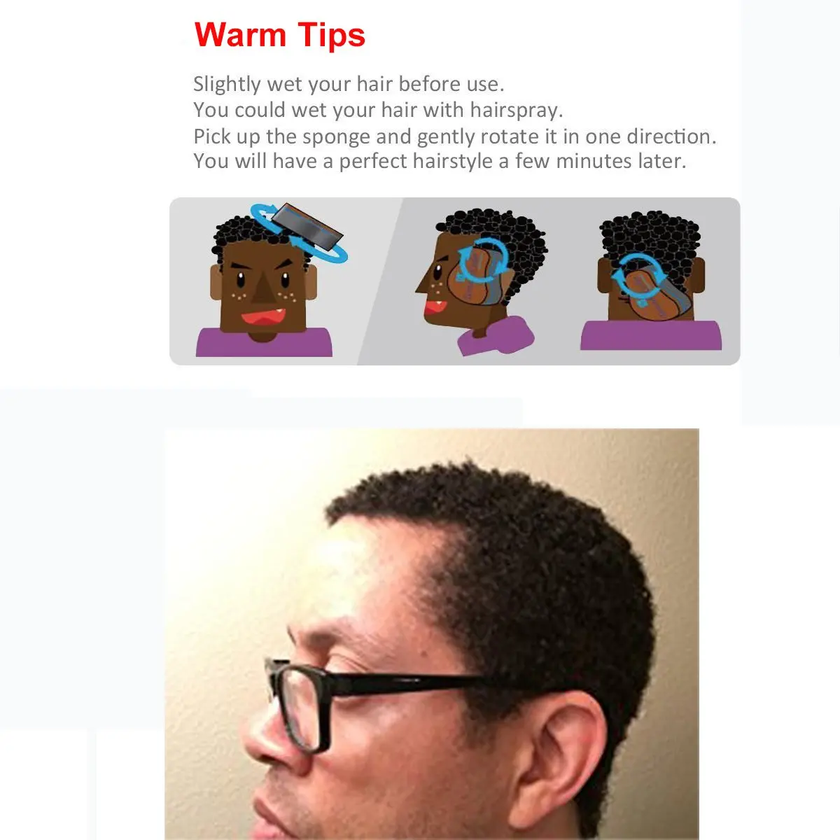 Twist Sponge Magic Sponge Brush Afro Styling  Hair Curls Sponge