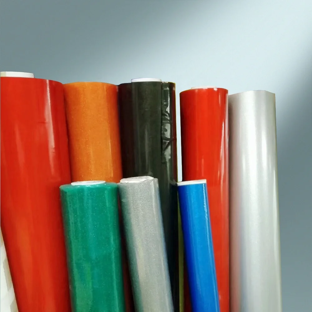 
0.3mm thickness Opaque soft plastic film rolls pvc decorative film with spot 