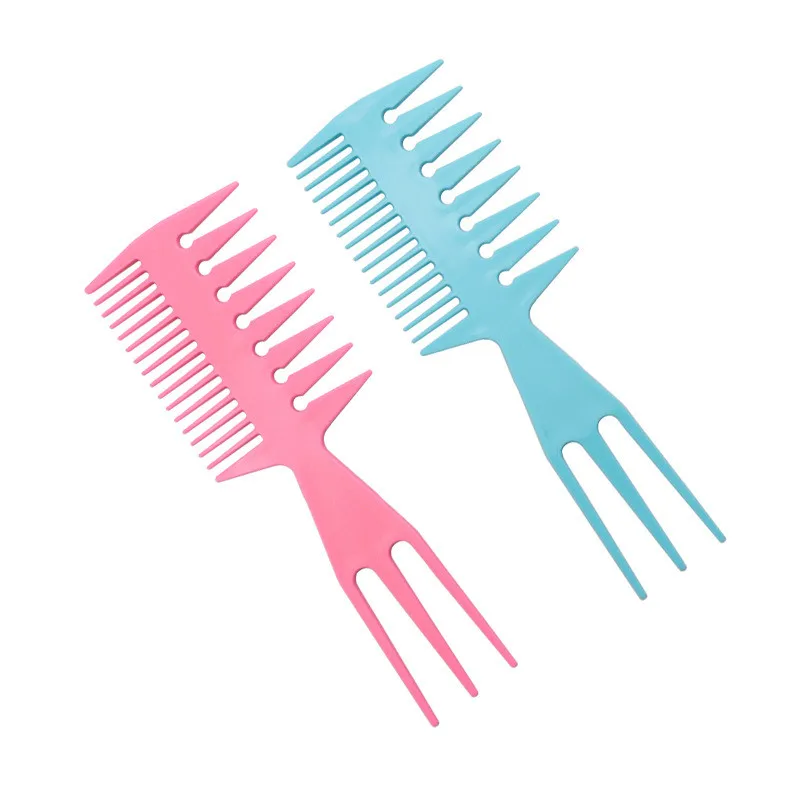 salon styling customize logo private label buy detangler wide tooth hair comb for black women curly natural hair