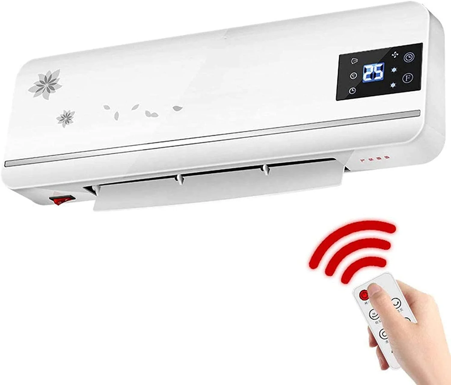 Air conditioner Bathroom Heater 2000W Wall Mounted Downflow Bathroom Fan Heater Over Door Fan Heater  Electric Ceramic Suitable