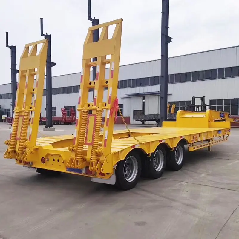 New manufacture Heavy Duty 60 Tons Lowbed Semi Trailer for sale