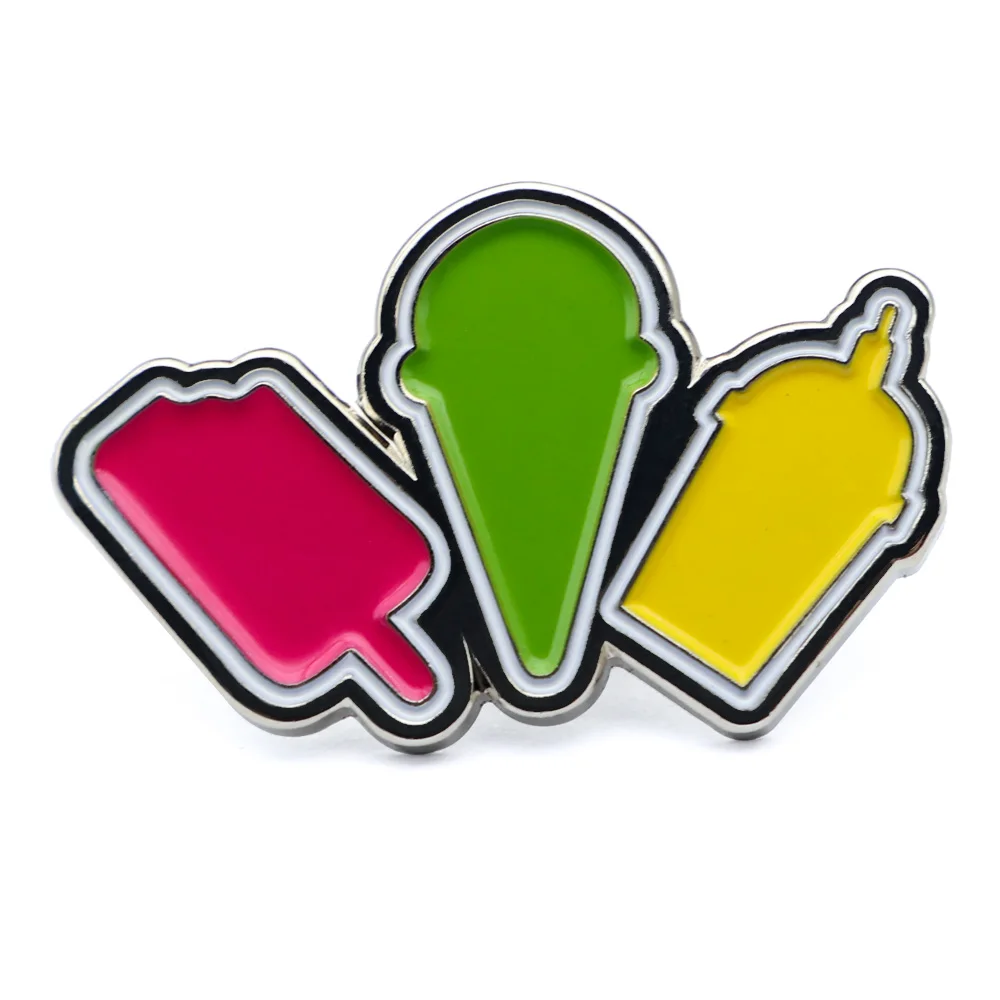 Custom Bulk Promotional Food And Fruit Style Collar Decoration Enamel Lapel Pin