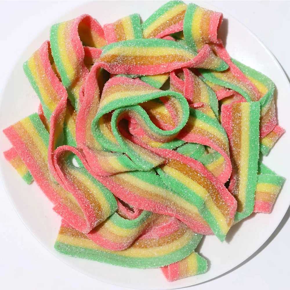 Wholesale Custom Confectionery Candy Private Label Halal Bulk Sweets and Candies Sour Gummy Candy Manufacturers