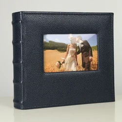 Custom 2021 New Design Pure 4x6 Leather Cover  Wedding Photo Album Cover At Direct Factory Price