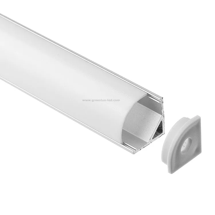 Угловой 45 градусов угловой алюминиевый профиль светодиодные полосы света