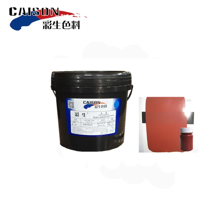 
Iron oxide red pigment paste for coloring exterior coatings 